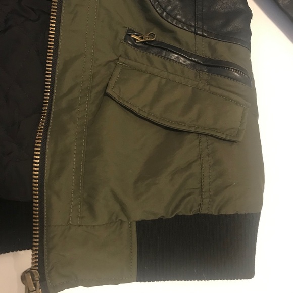 Garage Women Green/Black Bomber Jacket  XS - Picture 7 of 16